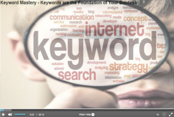 wealthy affiliate university review keyword video