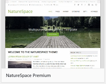 WordPress theme NatureSpace