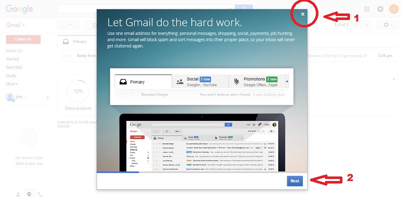 gmail welcome