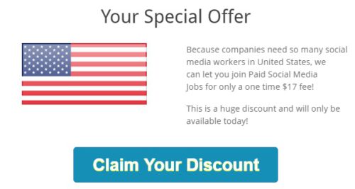 Paid Social Media Jobs special offer