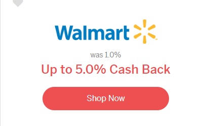 Walmart cash back 5%