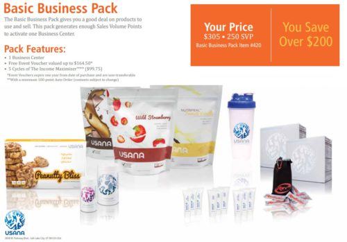 USANA review basic business pack