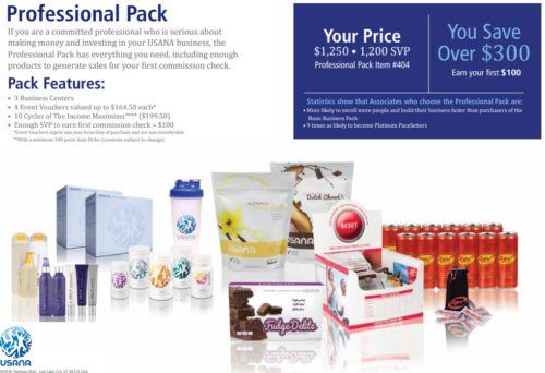 USANA review professional pack