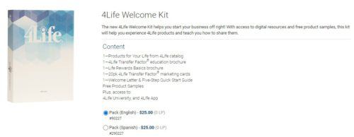 4Life pyramid scheme enrollment kit