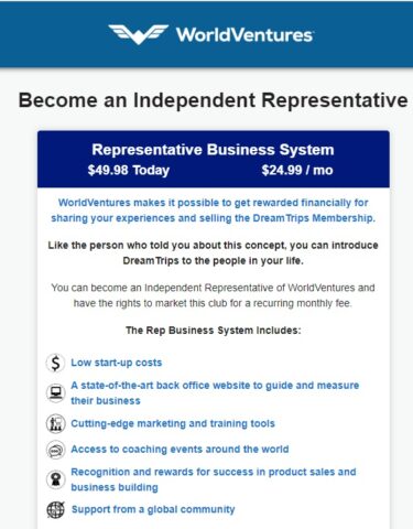 WorldVentures Rep Business System