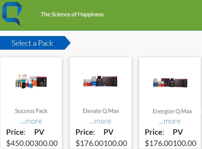 Q Sciences business packs