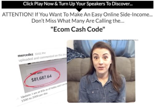 ecom cash code scam video
