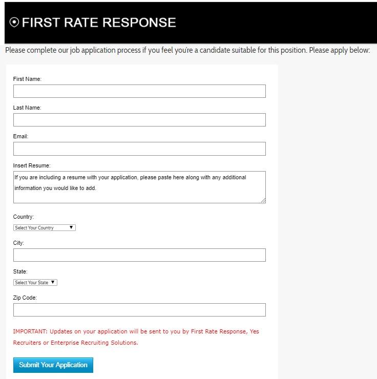 firs rate response application